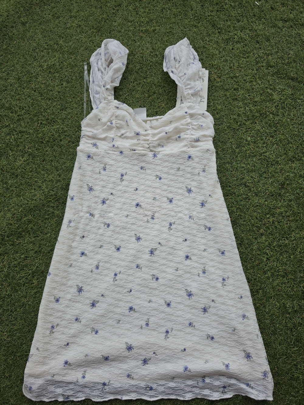 Double Ruffle Ruched Mini Dress - Picture 9 of 10
